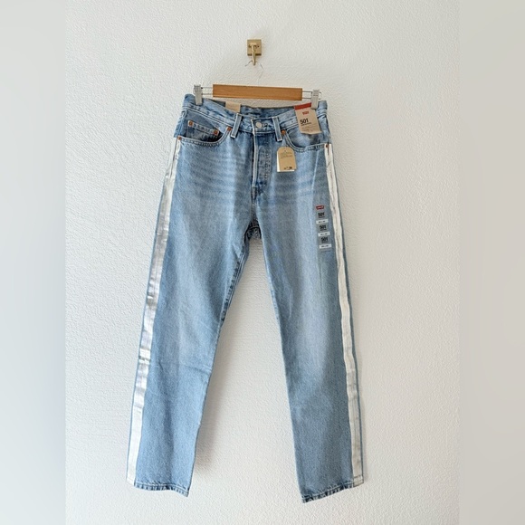 Levi’s 501 Premium High-rise Straight Leg Denim Jeans Size 28x30 - Picture 6 of 10